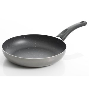Gibson Home Oster Luneta Non Stick Aluminum Frying Pan with Bakelite Handle, 12-inch Length, Silver, Kitchen Cooking Accessories, 113736.01